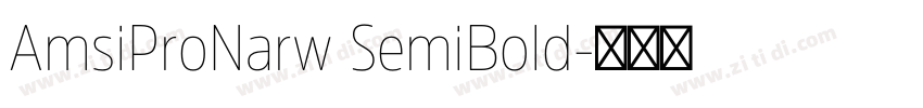 AmsiProNarw SemiBold字体转换